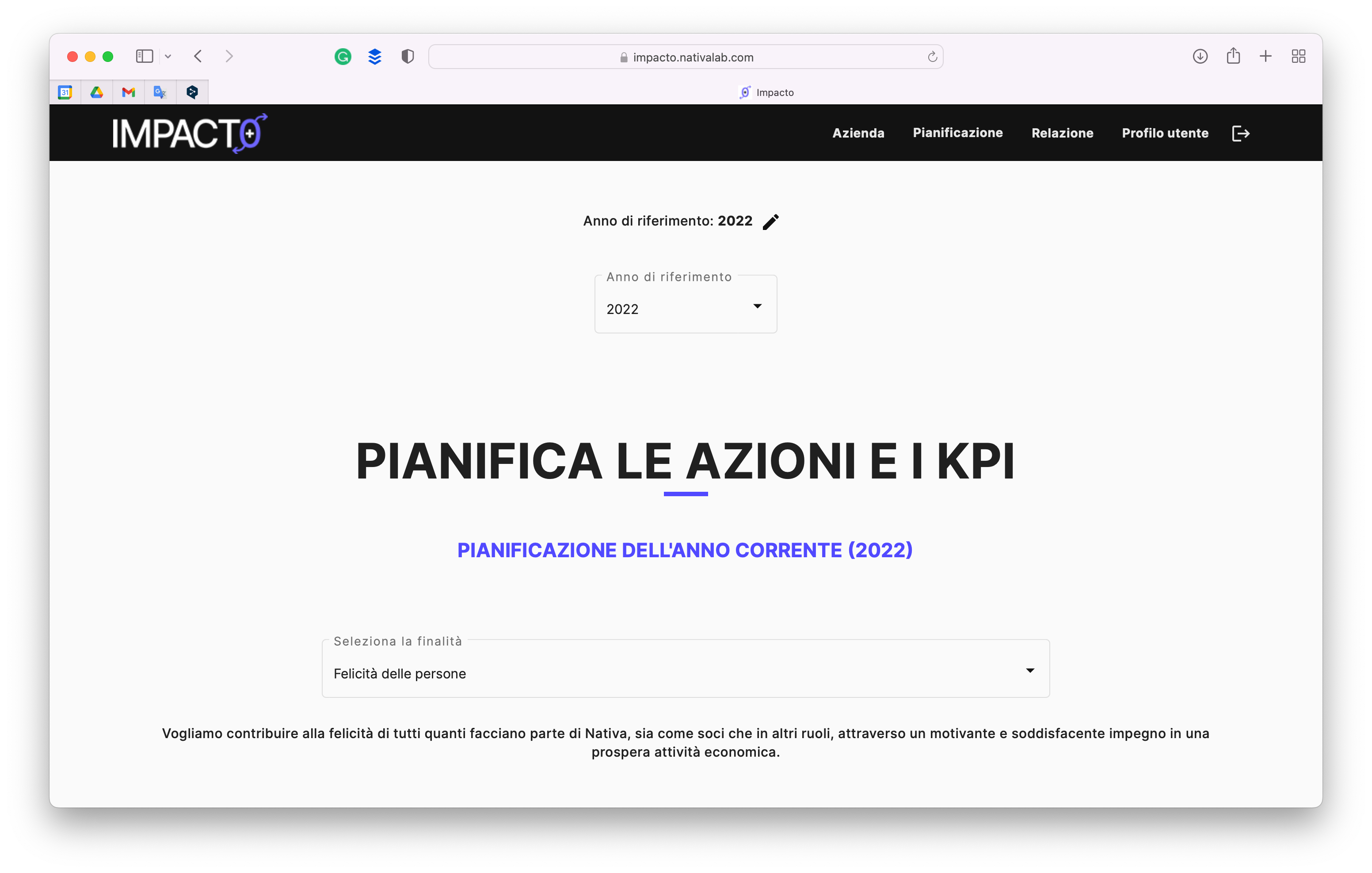 pianificazione